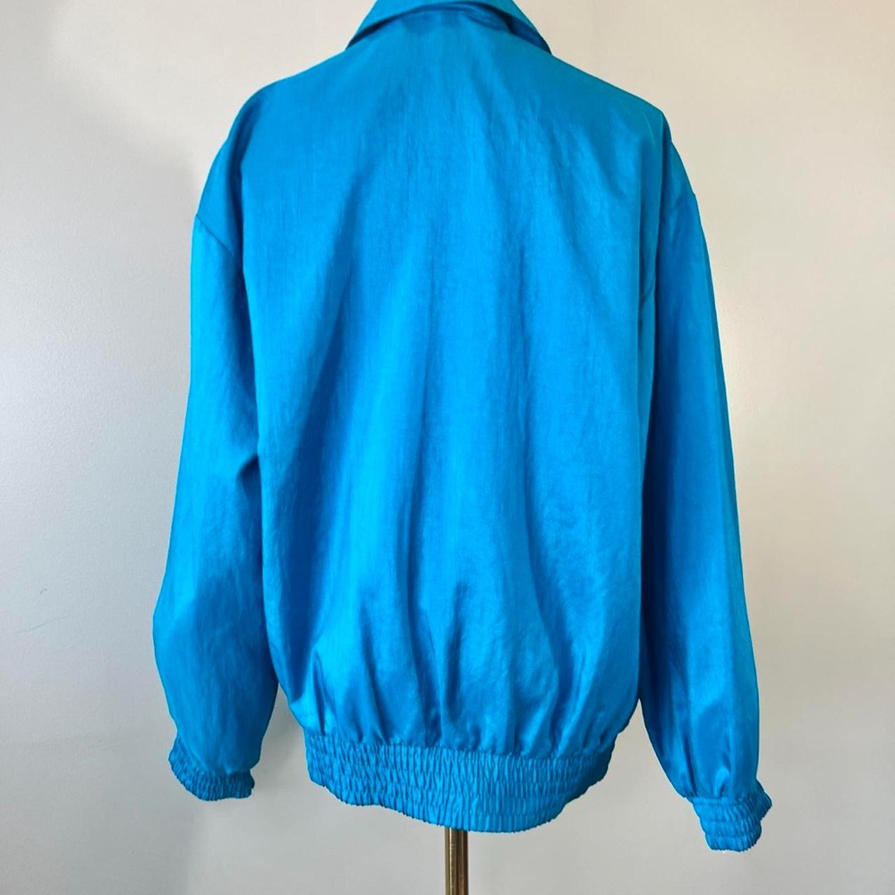 Vintage 1980s Colorblock Winderbreaker Retro Colorful Jacket Small Medium - Picture 5 of 8